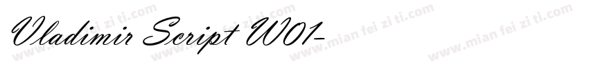 Vladimir Script W01字体转换